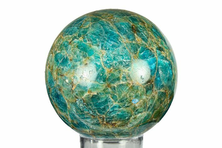 Bright Blue Apatite Sphere - Madagascar #293537